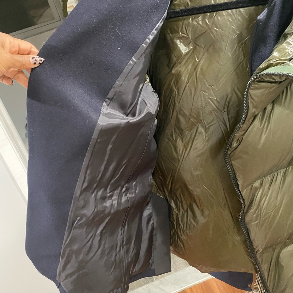 Sacai Olive and Black Puffer Jacket sz 4 UNISEX - Picture 6 of 13